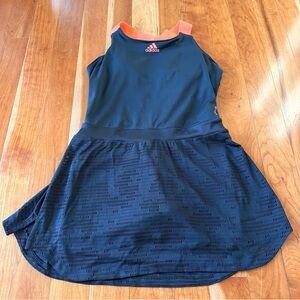 Adidas performance tennis racquet sport all in one dress skirt shorts large